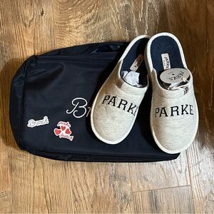 New sold out PARKE X Brunch 7 varsity grey slippers